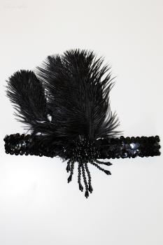 20er-Jahre Pailletten-Stirnband „Gatsby Glamour“
